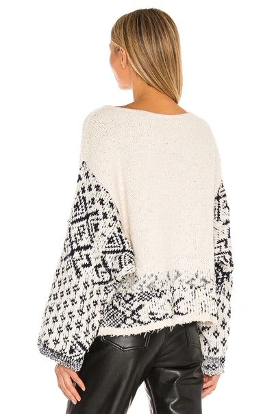Shop Free People Midnight Beach Pullover In Evening Ivory Combo