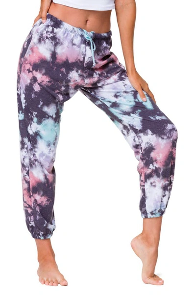 Shop Onzie Fleece Tie Dye Joggers In True Romance