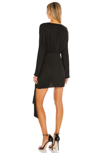 Shop L'academie The Lorriana Mini Dress In Black