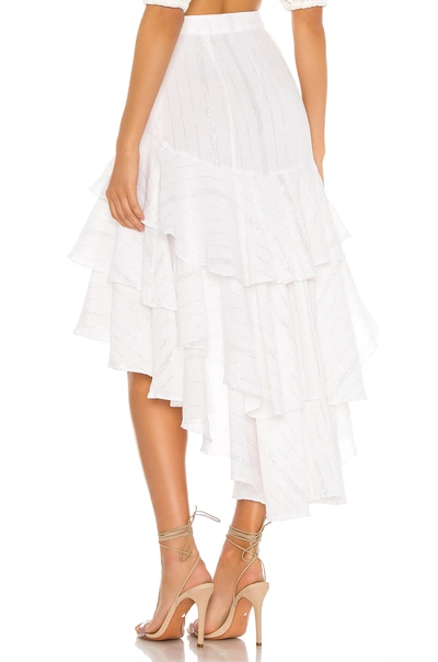 Shop Majorelle My Dearest Skirt In White Stripe