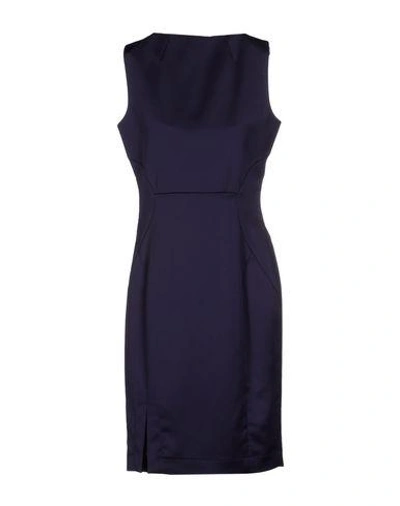 Shop Just Cavalli Knee-length Dress In Dark Purple