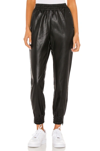 Shop Superdown Rinah Faux Leather Jogger Pant In Black