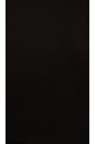 Lna Essential Ribbed Racer Tank In Black