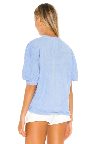 Shop 9 Seed Biarritz Puff Sleeve Top In Crystal