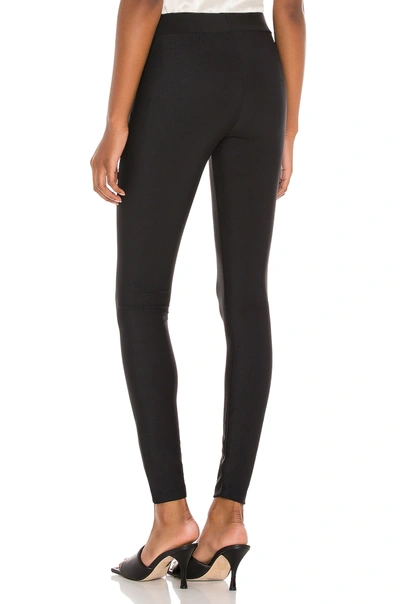Wolford Midnight Grace Front-slit Jersey Leggings In Black