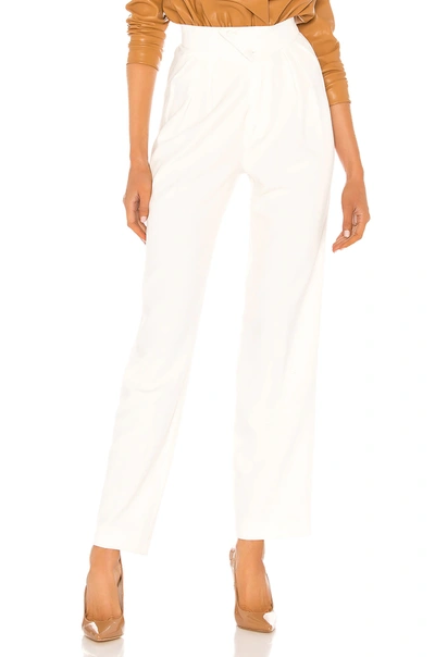 Shop Nonchalant Britt Pleated Trouser In Off White