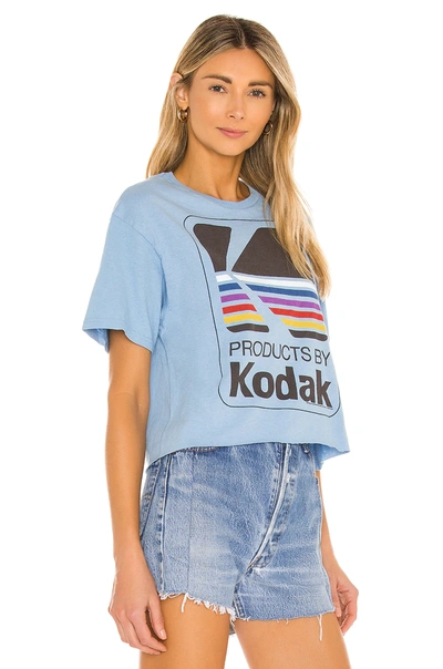 Shop Junk Food Kodak Cropped Tee In Blue