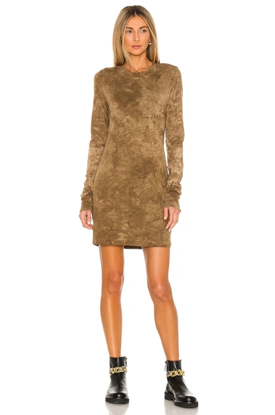 Shop Cotton Citizen The Tokyo Long Sleeve Mini Dress In Toffee Crystal