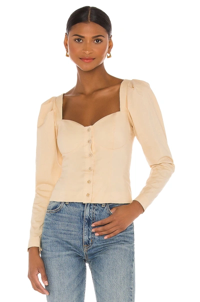 Shop Song Of Style Angelo Top In Biscotti Beige