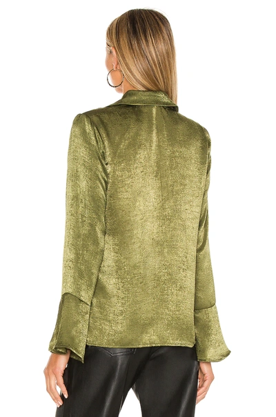 Shop House Of Harlow 1960 X Revolve Rivas Blouse In Olive Green