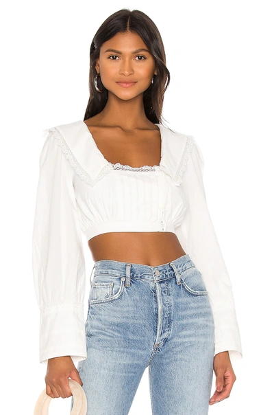 Shop Tularosa Colton Blouse In Ivory