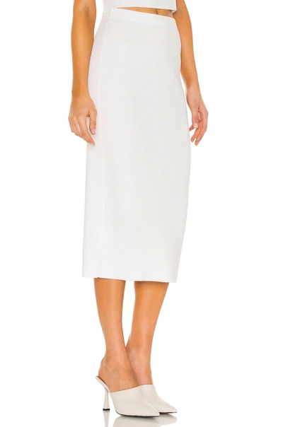 Shop Afrm Seville Sweater Skirt In Soft Blanc