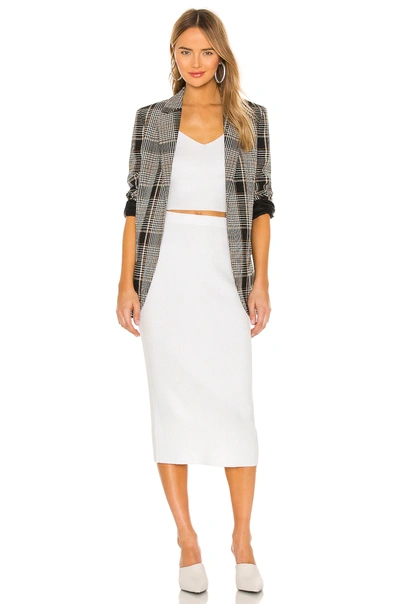 Shop Afrm Seville Sweater Skirt In Soft Blanc