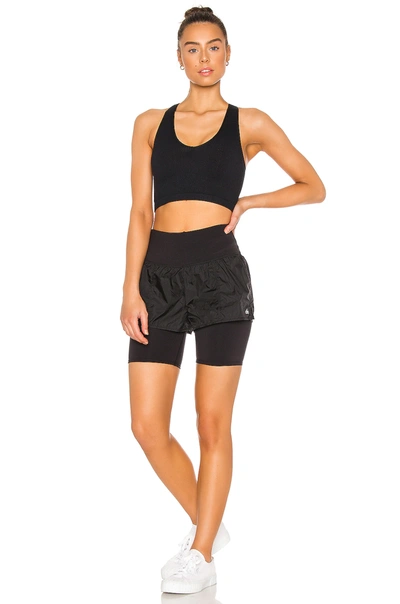 Shop Free People X Fp Movement Free Throw Crop Top In Black