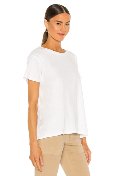 Nili Lotan Slub Linen-jersey T-shirt In White