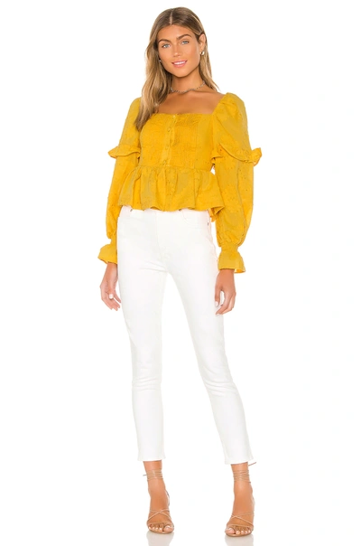 Shop Tularosa Amanda Top In Marigold