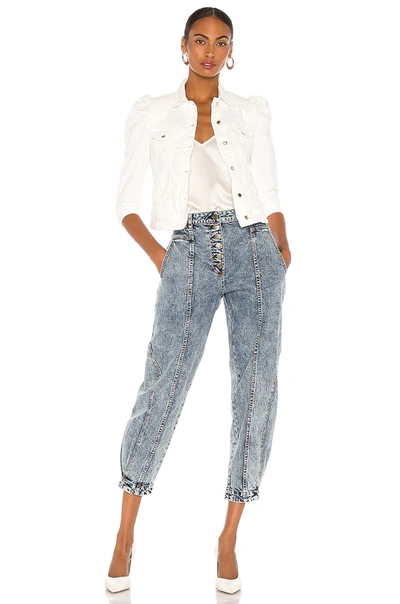 Retroféte Ada Puff-sleeve Denim Jacket