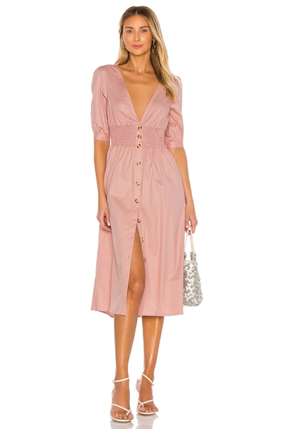 Shop The Jetset Diaries Tessa Midi Dress In Blush