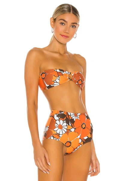 Shop Faithfull The Brand Malady Top In Orange Isola Floral