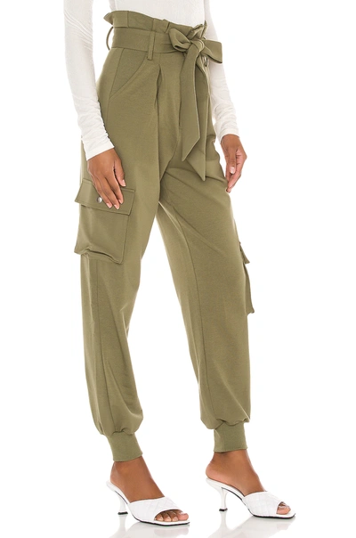 Shop Lovers & Friends Cc Cargo Sweatpants In Olive Green