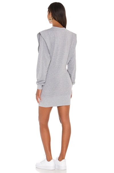 Shop Lovers & Friends Eli Shoulder Pad Mini Dress In Grey