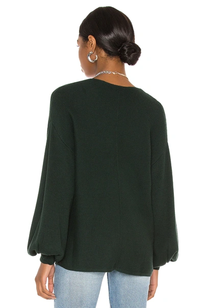 Shop 1.state Balloon Sleeve Sweater In Deep Forest