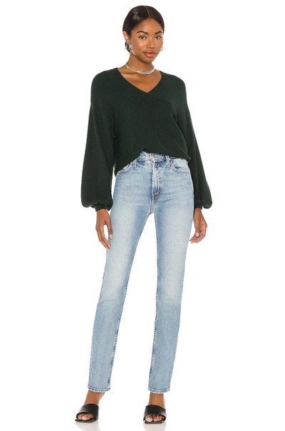 Shop 1.state Balloon Sleeve Sweater In Deep Forest