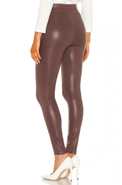 Shop L Agence Rochelle High Rise Pull On Pant In Mahogany Coated