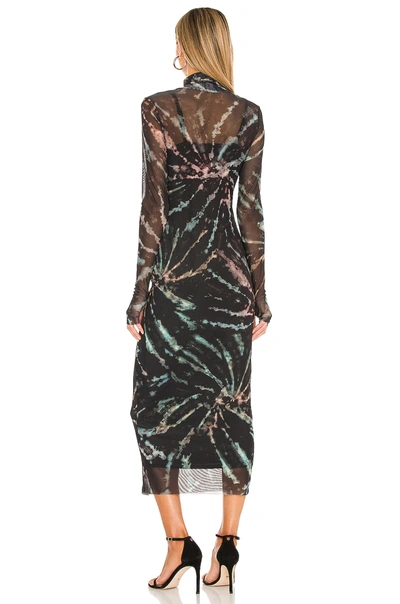 Shop Afrm Shailene Midi Dress In Earthy Spiral Tie Dye