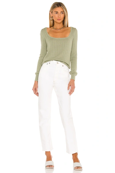 Shop Stitches & Stripes Gibson Top In Moss