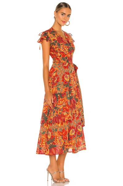 Shop Banjanan Mercy Dress In Meadow Sweet Caramel