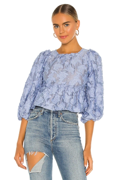 Shop Free People Callie Top In Blue Moon Quartz