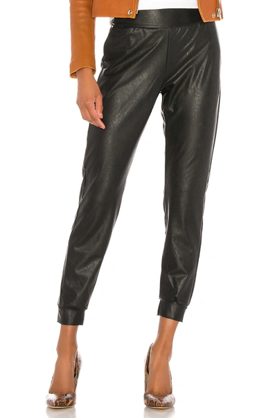 Shop Commando Faux Leather Jogger In Black