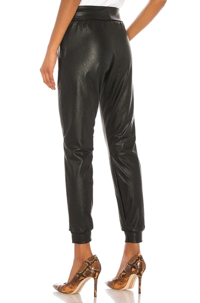 Commando Faux Leather Jogger Black Slg45 Xs In Black