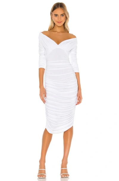Shop Norma Kamali Tara Dress In White