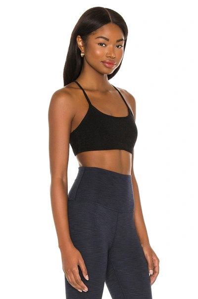 Shop Beyond Yoga Spacedye Slim Racerback Bra In Darkest Night