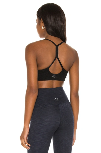 Shop Beyond Yoga Spacedye Slim Racerback Bra In Darkest Night