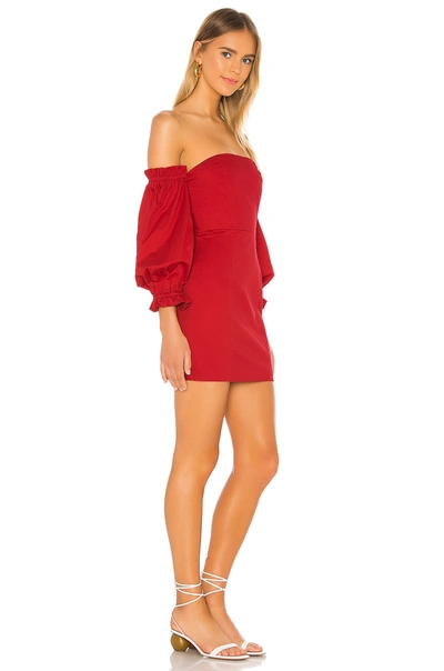 Shop Song Of Style Kerry Mini Dress In Cherry Red