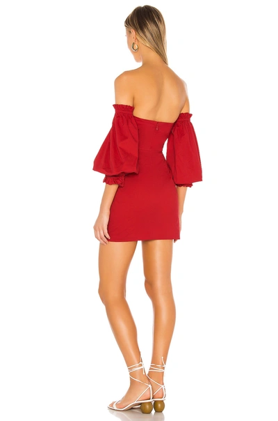 Shop Song Of Style Kerry Mini Dress In Cherry Red