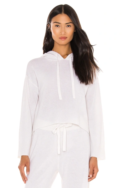 Shop Bella Dahl Sweater Hoodie In Pearl White
