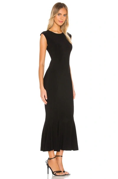 Shop Norma Kamali Sleeveless Fishtail Dress In Black