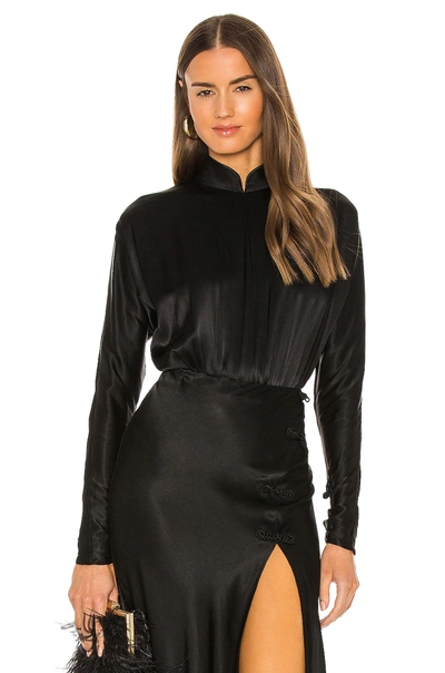 Shop Sau Lee Gwyneth Bodysuit In Black