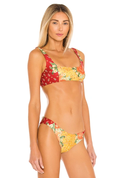 Shop Agua Bendita X Revolve Colleen Bikini Top In Orange
