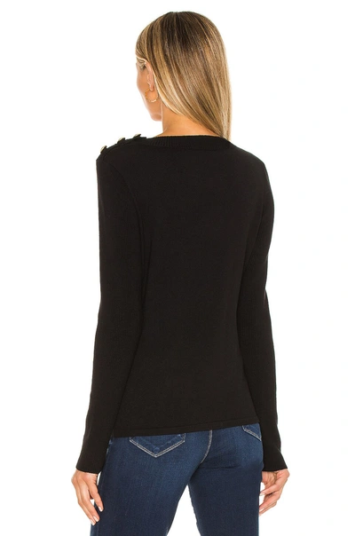 Shop L Agence Erica Pullover Sweater In Black