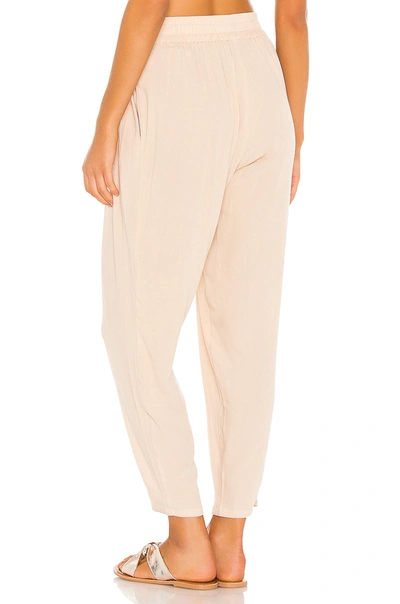 Shop Indah Tanah Solid 80s Pleated Trouser In Doe