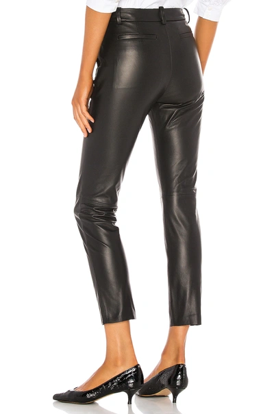 Shop Nili Lotan Montauk Leather Pant In Black