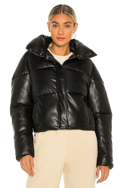 Shop Apparis Jemma Puffer Coat In Noir