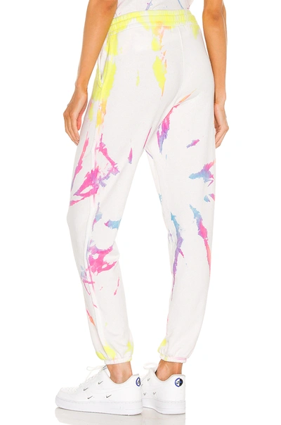 Shop Michael Stars X Revolve Tie Dye Sweatpants In Neon Starburst
