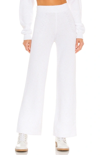 Shop Adam Selman Sport Sequin Rib Lounge Pant In White