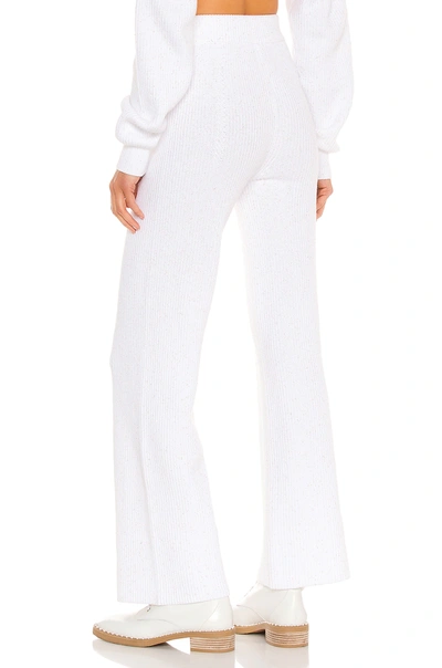 Shop Adam Selman Sport Sequin Rib Lounge Pant In White